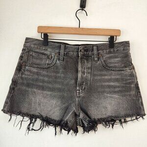 Madewell Grey Relaxed Denim Shorts Cut-Offs Classic Style Women's 29